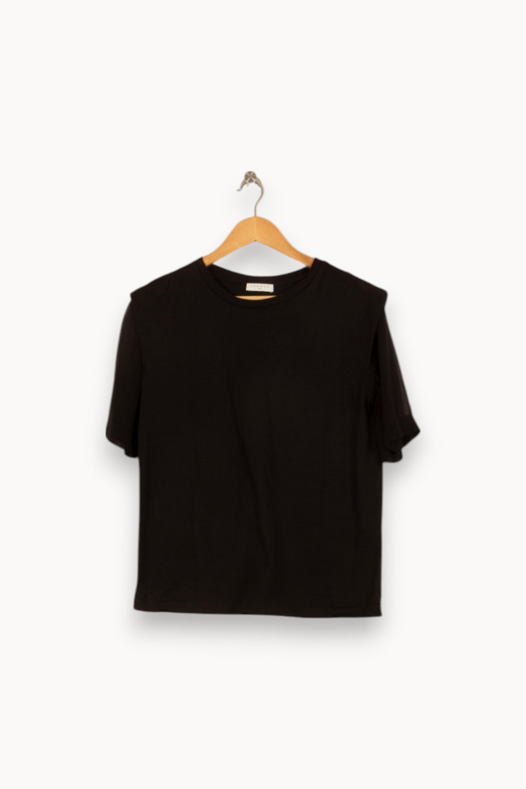 Tee-shirt Noir - Taille L/40 de la marque Sandro | PARAD45142 - Vendu par Paradigme - Image 2