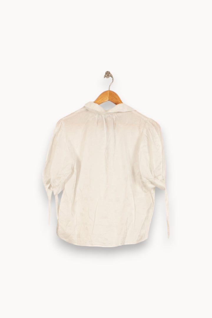 Blouse Blanche - Taille L/40 de la marque The Kooples | PARAD45144 - Vendu par Paradigme - Image 4