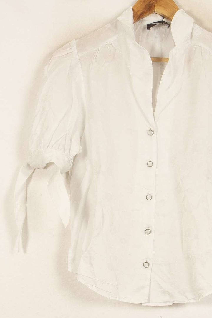 Blouse Blanche - Taille L/40 de la marque The Kooples | PARAD45144 - Vendu par Paradigme - Image 3