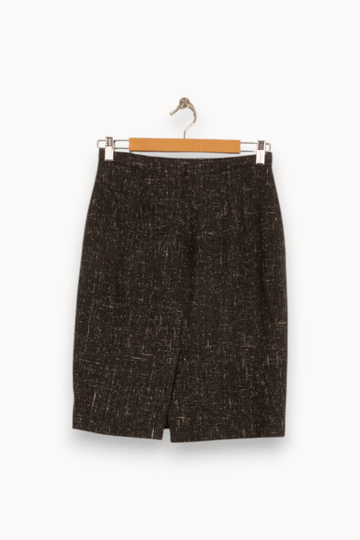 Jupe Droite Grise - Taille L/40 de la marque Gerard Darel | PARAD45146 - Vendu par Paradigme - Image 4