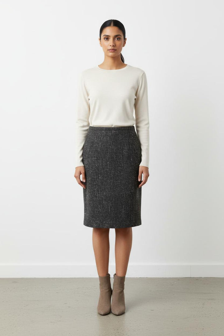 Jupe Droite Grise - Taille L/40