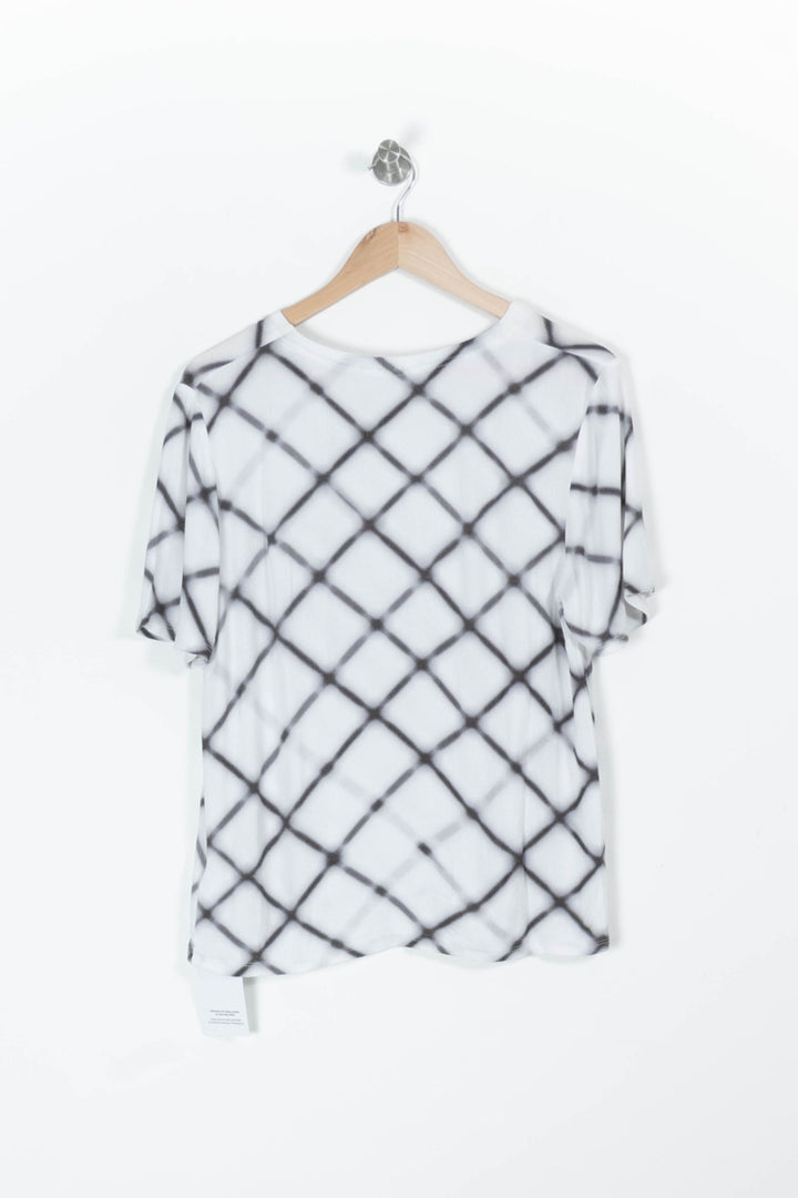 Top blanc et gris - Taille S/36 de la marque American Vintage | PARAD45150 - Vendu par Paradigme - Image 4