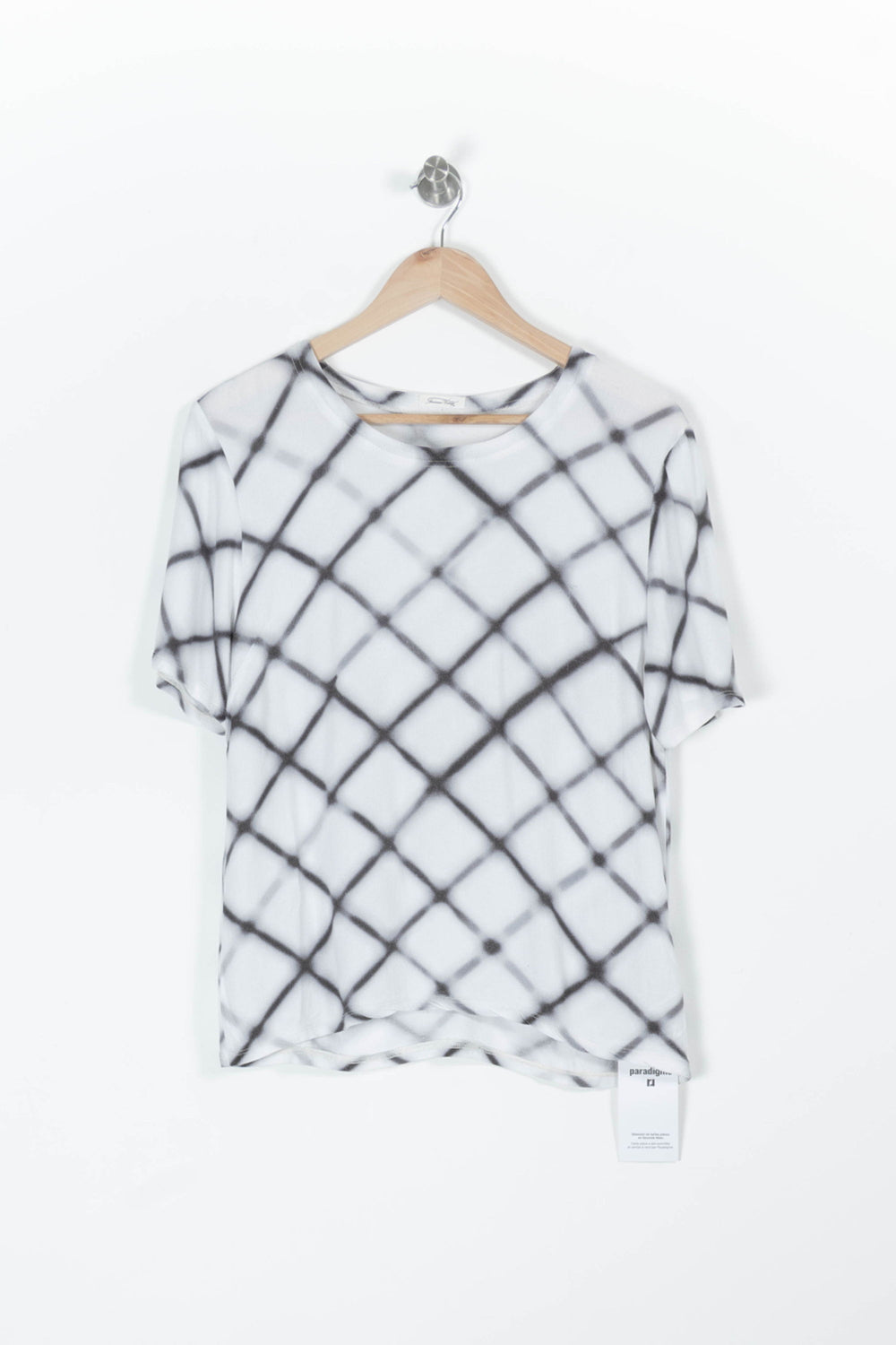 Top blanc et gris - Taille S/36 de la marque American Vintage | PARAD45150 - Vendu par Paradigme - Image 2
