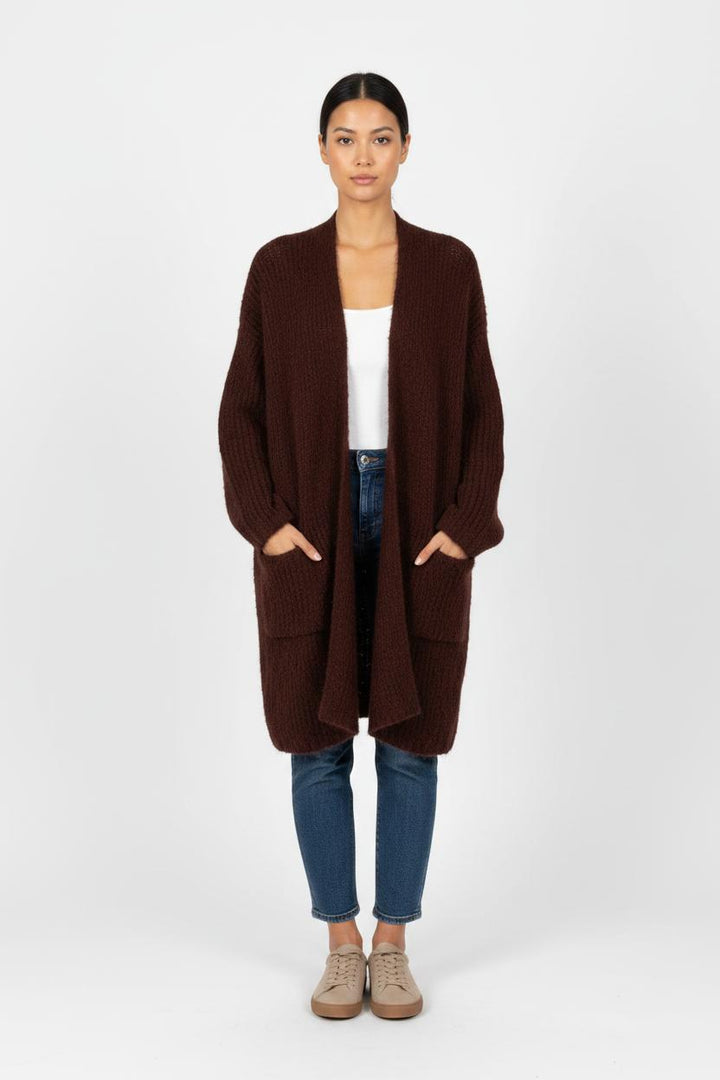 Gilet en maille marron - Taille S/36