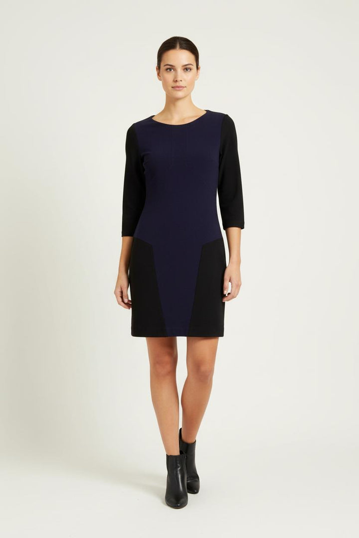 Robe violette et noire - Taille S/36 de la marque Sandro | PARAD45164 - Vendu par Paradigme - Image 1