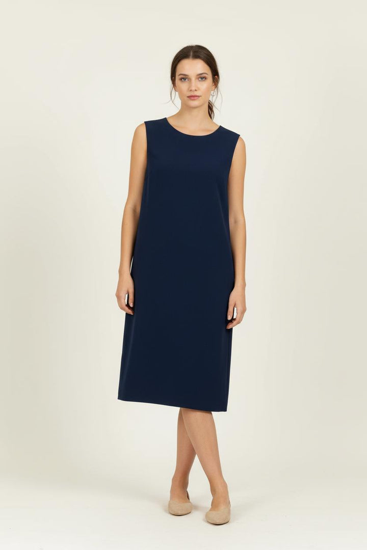 Robe bleu foncé - Taille M/38 de la marque La Fée Maraboutée | PARAD45167 - Vendu par Paradigme - Image 1