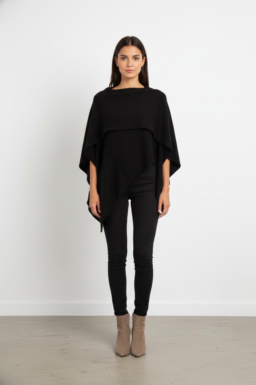 Poncho noir - Taille M/38