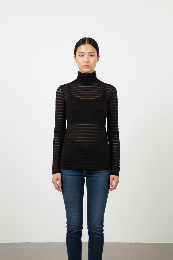 T-shirt manches longues noir - Taille S/36