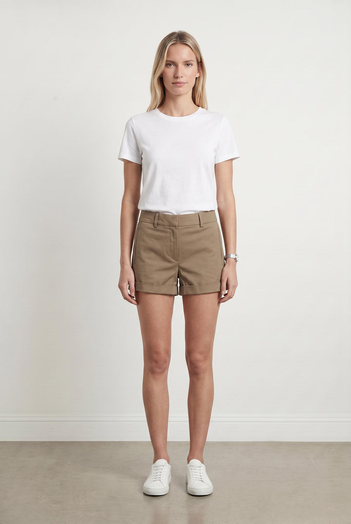 Short beige - Taille XS/34 de la marque Maje | PARAD45173 - Vendu par Paradigme - Image 1
