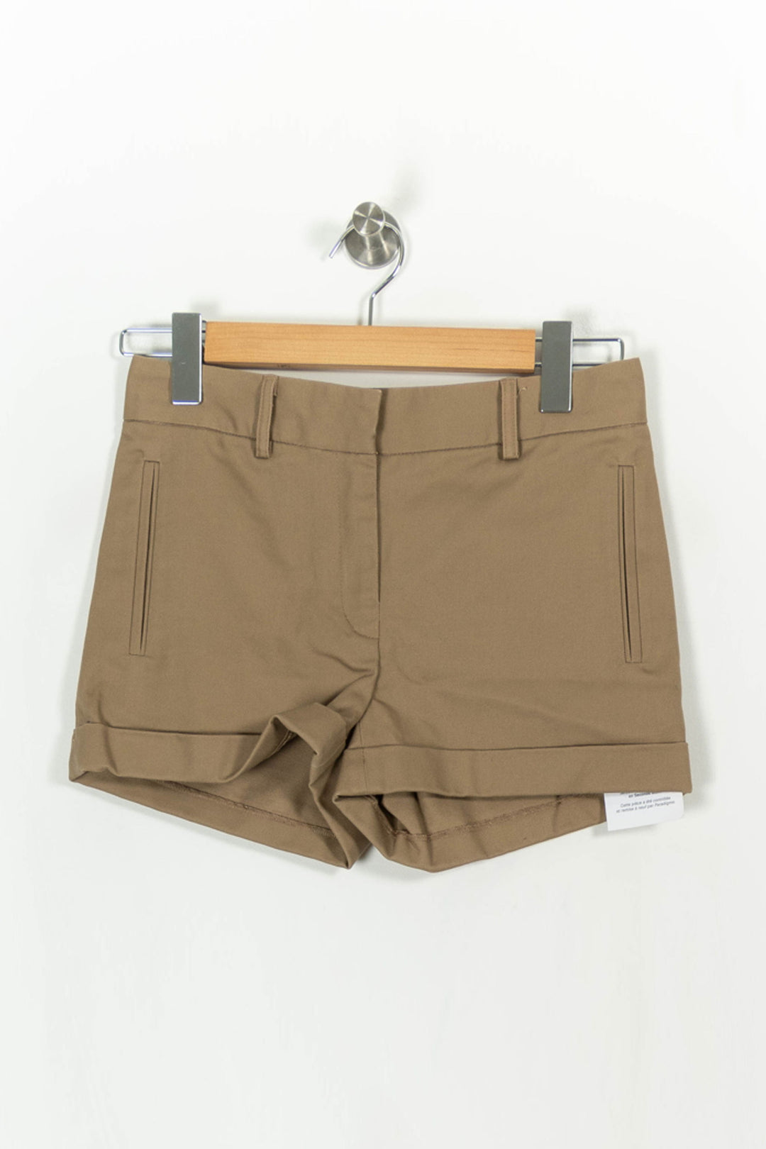 Short beige - Taille XS/34 de la marque Maje | PARAD45173 - Vendu par Paradigme - Image 2