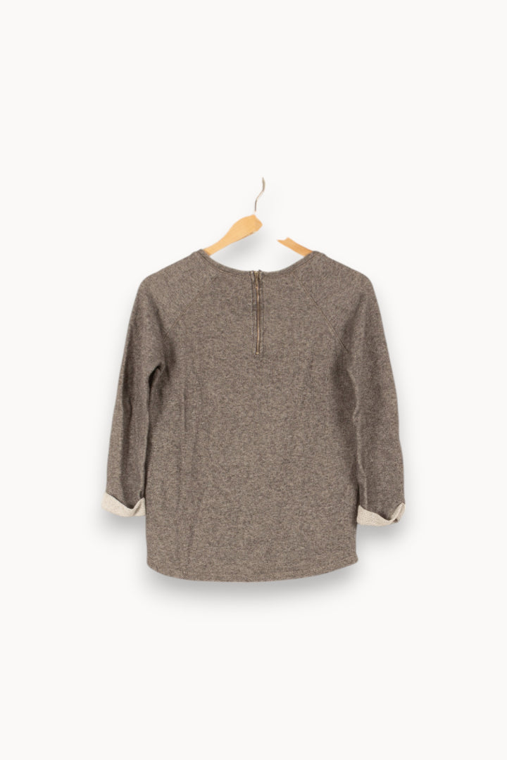 Sweat gris avec détails - Taille S/36 de la marque Sud express | PARAD45177 - Vendu par Paradigme - Image 3