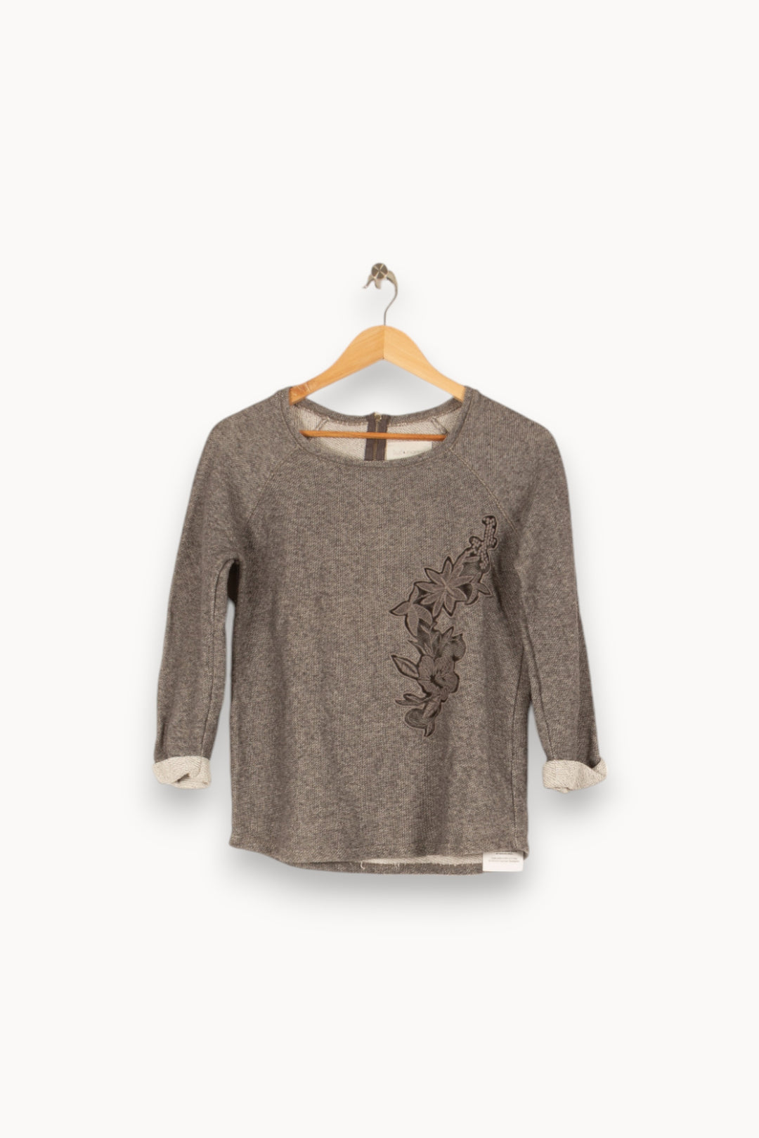 Sweat gris avec détails - Taille S/36 de la marque Sud express | PARAD45177 - Vendu par Paradigme - Image 1