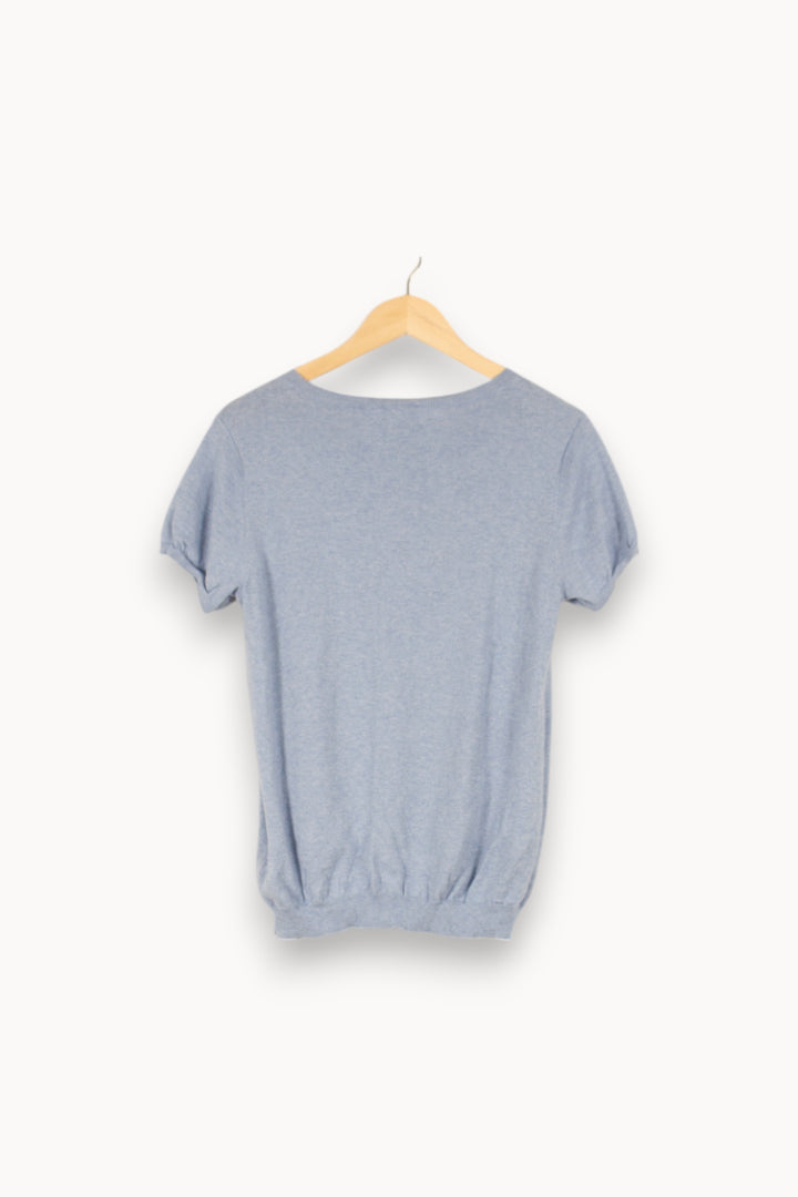 T-shirt bleu - Taille XXL/44 de la marque Rodier | PARAD45179 - Vendu par Paradigme - Image 3