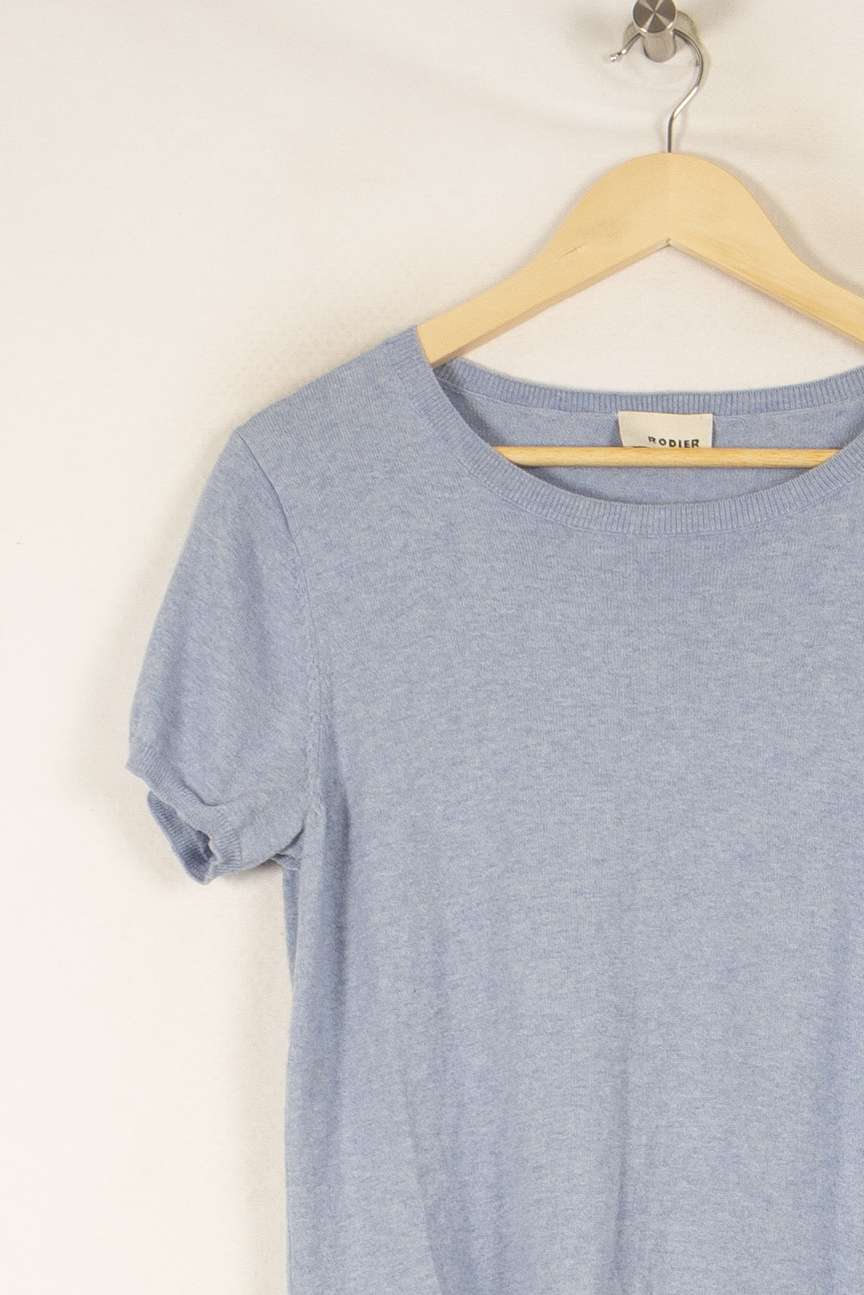 T-shirt bleu - Taille XXL/44 de la marque Rodier | PARAD45179 - Vendu par Paradigme - Image 2