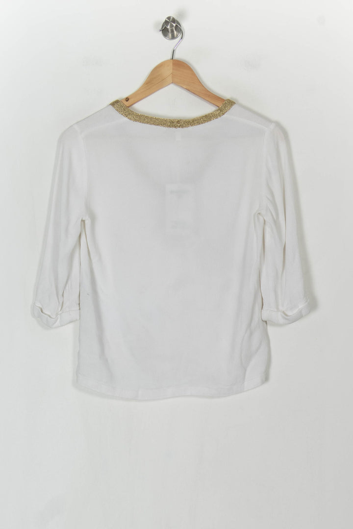 Blouse blanche - Taille S/36 de la marque Maje | PARAD45190 - Vendu par Paradigme - Image 5