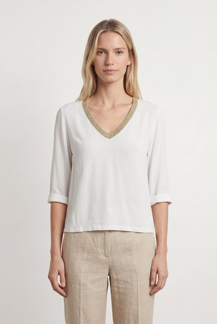 Blouse blanche - Taille S/36 de la marque Maje | PARAD45190 - Vendu par Paradigme - Image 1