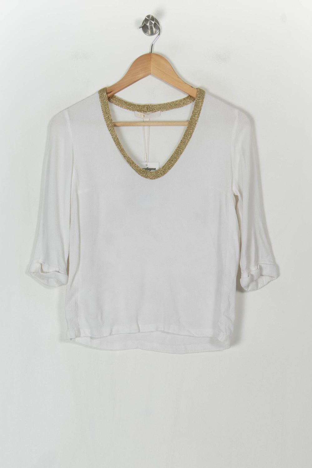 Blouse blanche - Taille S/36 de la marque Maje | PARAD45190 - Vendu par Paradigme - Image 2