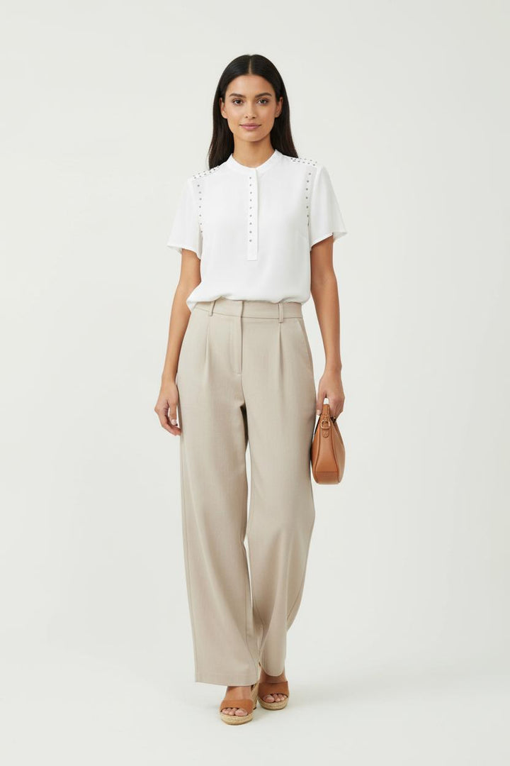 Blouse blanche - Taille S/36 de la marque IKKS | PARAD45193 - Vendu par Paradigme - Image 1