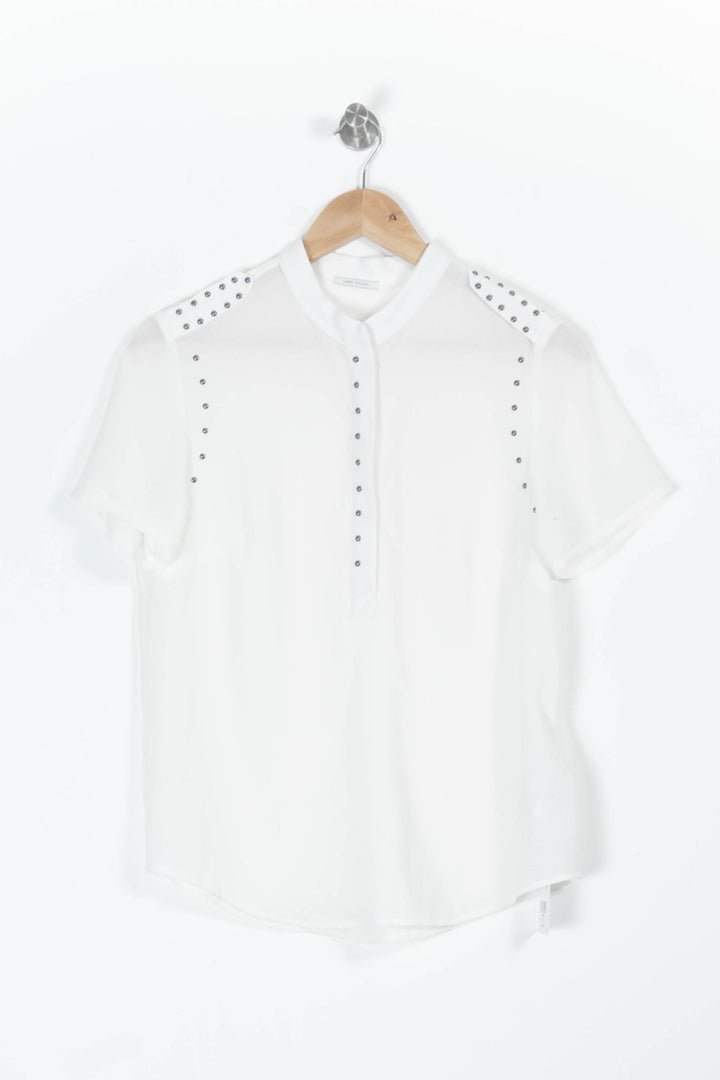Blouse blanche - Taille S/36 de la marque IKKS | PARAD45193 - Vendu par Paradigme - Image 2