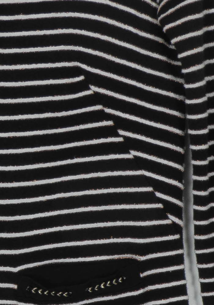 Robe noire rayée - Taille S/36 de la marque One Step | PARAD45202 - Vendu par Paradigme - Image 3