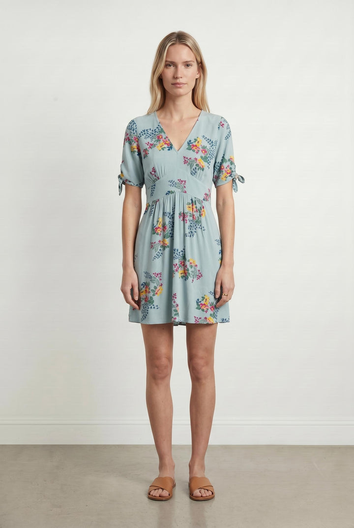 Robe bleue à motifs - Taille XS/34 de la marque Petite Mendigote | PARAD45225 - Vendu par Paradigme - Image 1