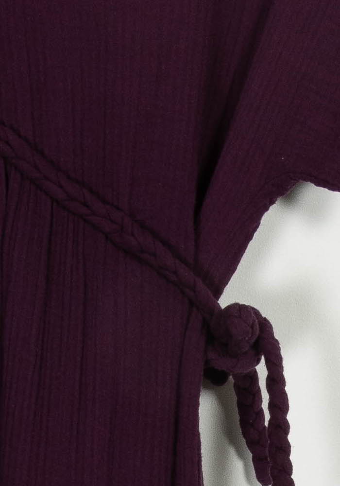 Robe longue violette - Taille XS/34 de la marque La Fée Maraboutée | PARAD45232 - Vendu par Paradigme - Image 3