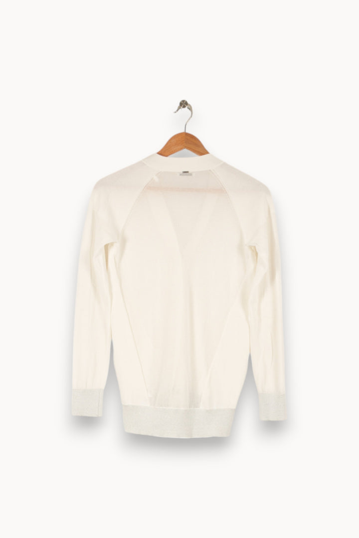 Cardigan blanc - Taille S/36 de la marque IKKS | PARAD45242 - Vendu par Paradigme - Image 3