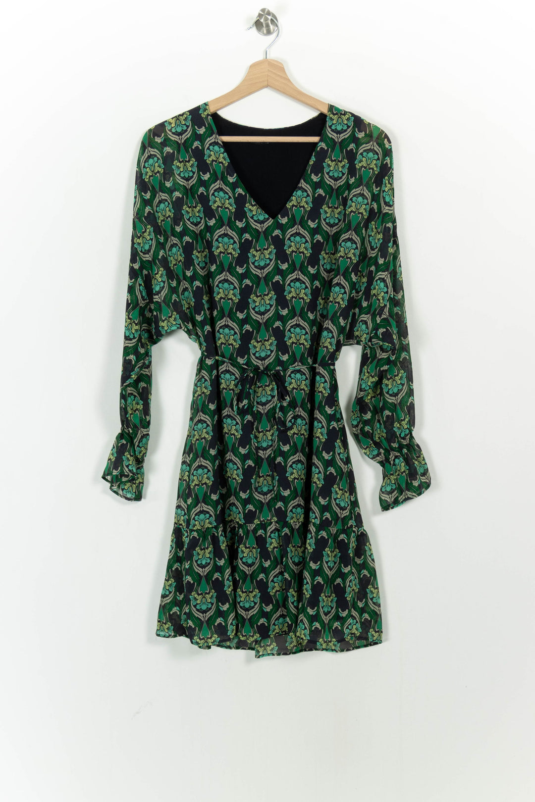 Robe verte à motifs - Taille S/36 de la marque IKKS | PARAD45245 - Vendu par Paradigme - Image 2