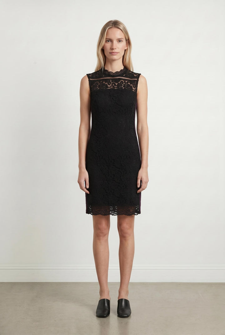 Robe noire en dentelle - Taille S/36 de la marque IKKS | PARAD45247 - Vendu par Paradigme - Image 1