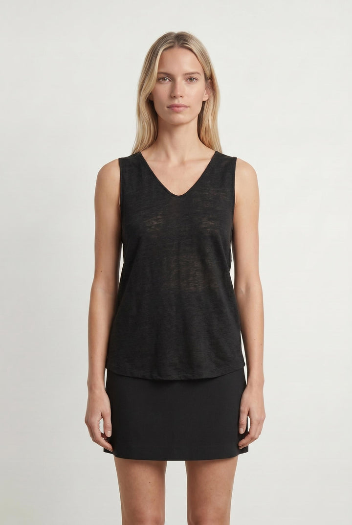 Débardeur noir - Taille S/36 de la marque La Fée Maraboutée | PARAD45258 - Vendu par Paradigme - Image 1