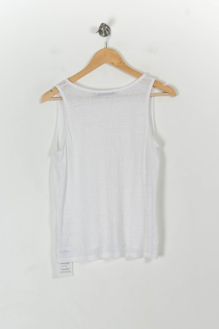 Débardeur blanc - Taille M/38 de la marque La Fée Maraboutée | PARAD45259 - Vendu par Paradigme - Image 4