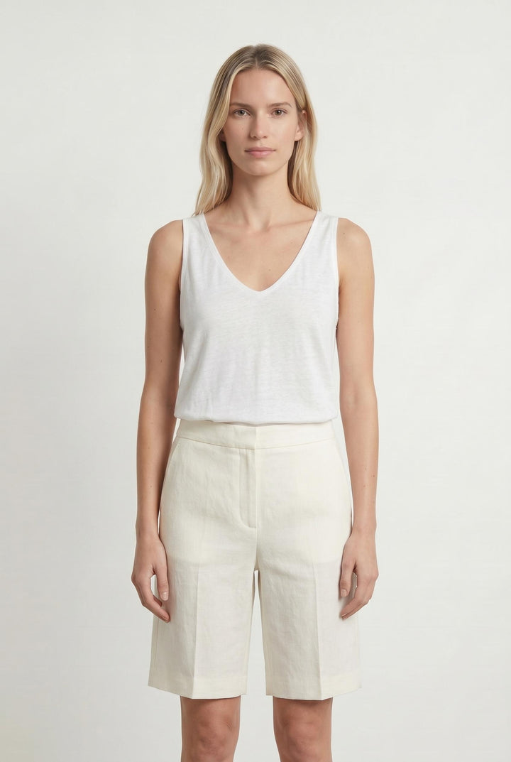 Débardeur blanc - Taille M/38 de la marque La Fée Maraboutée | PARAD45259 - Vendu par Paradigme - Image 1