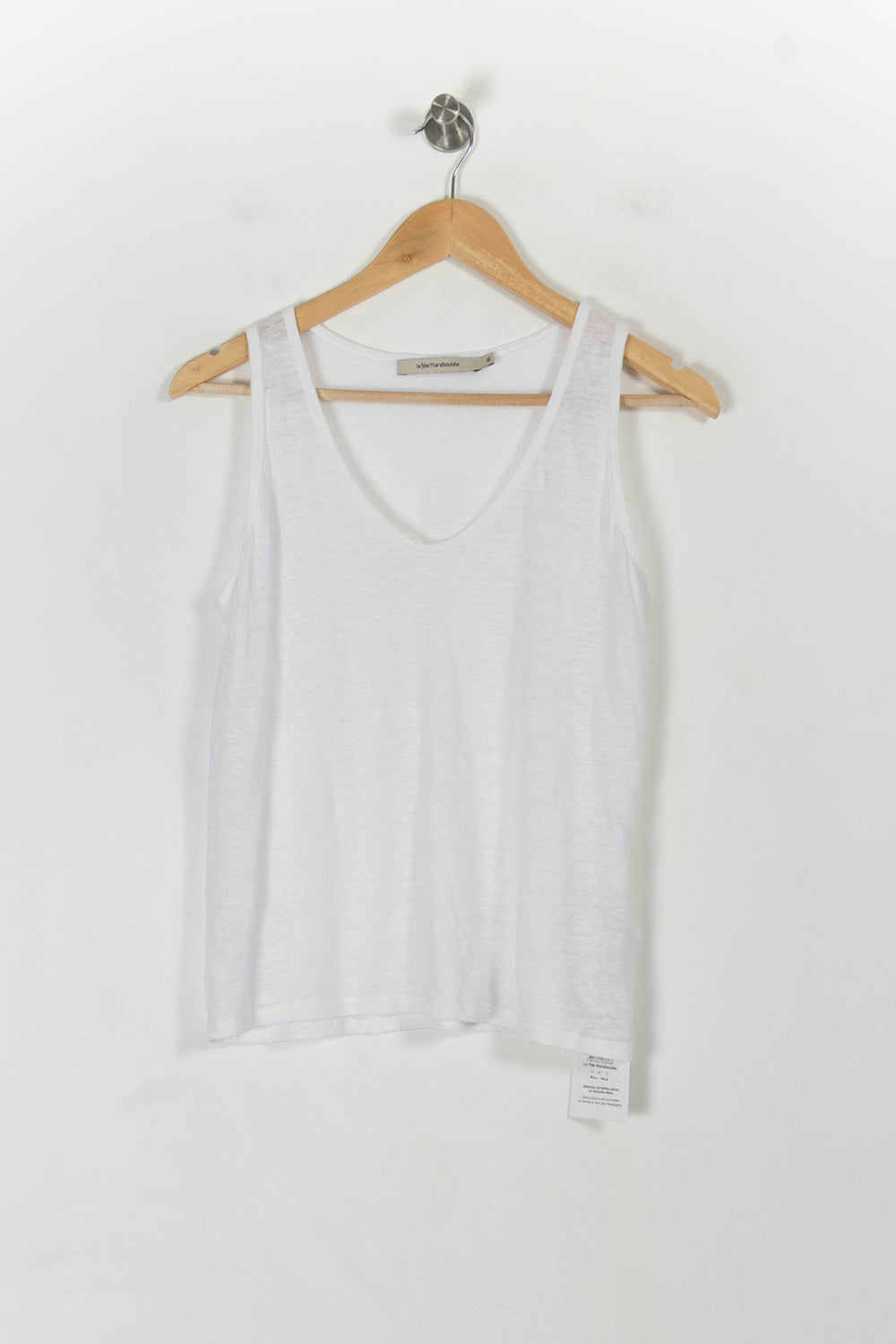 Débardeur blanc - Taille M/38 de la marque La Fée Maraboutée | PARAD45259 - Vendu par Paradigme - Image 2