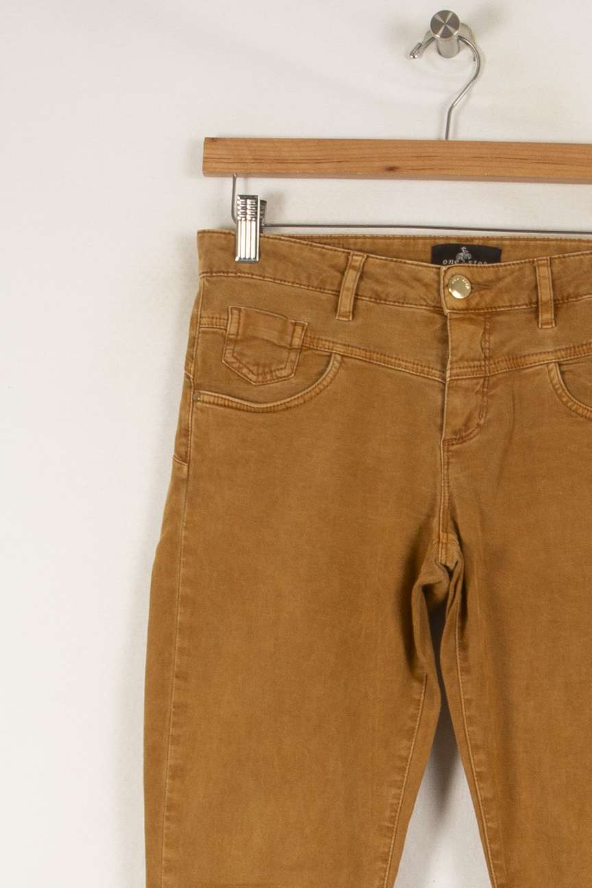 Pantalon marron - Taille S/36 de la marque One Step | PARAD45276 - Vendu par Paradigme - Image 2