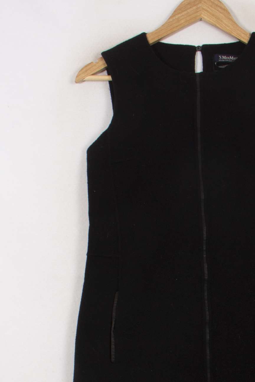 Robe Sans Manches Noire - Taille S/36 de la marque Max Mara | PARAD45294 - Vendu par Paradigme - Image 3
