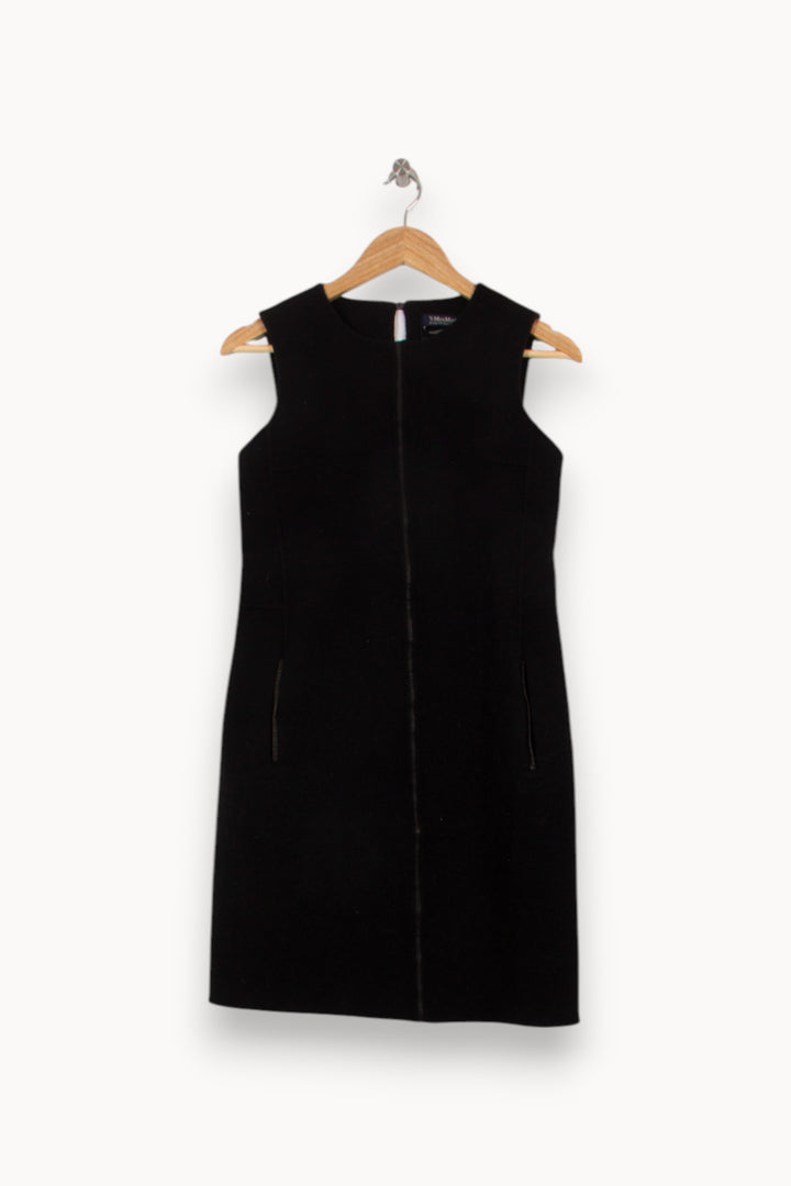 Robe Sans Manches Noire - Taille S/36 de la marque Max Mara | PARAD45294 - Vendu par Paradigme - Image 2