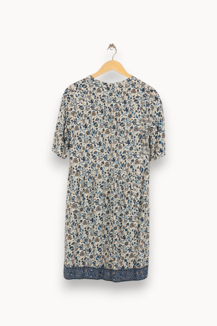 Robe Courte Blanche et Bleue - Taille S/36 de la marque Gerard Darel | PARAD45295 - Vendu par Paradigme - Image 4