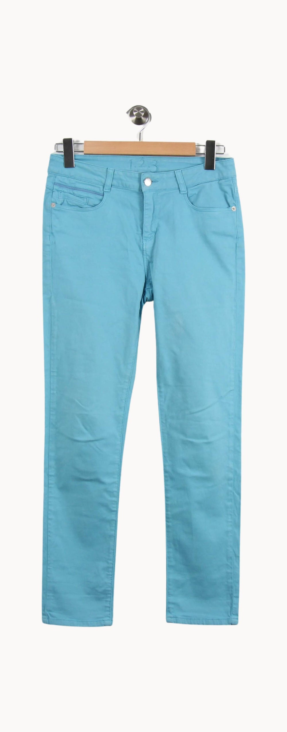 Pantalon Chino Bleu - Taille M/38 de la marque Maison 123 | PARAD45302 - Vendu par Paradigme - Image 2