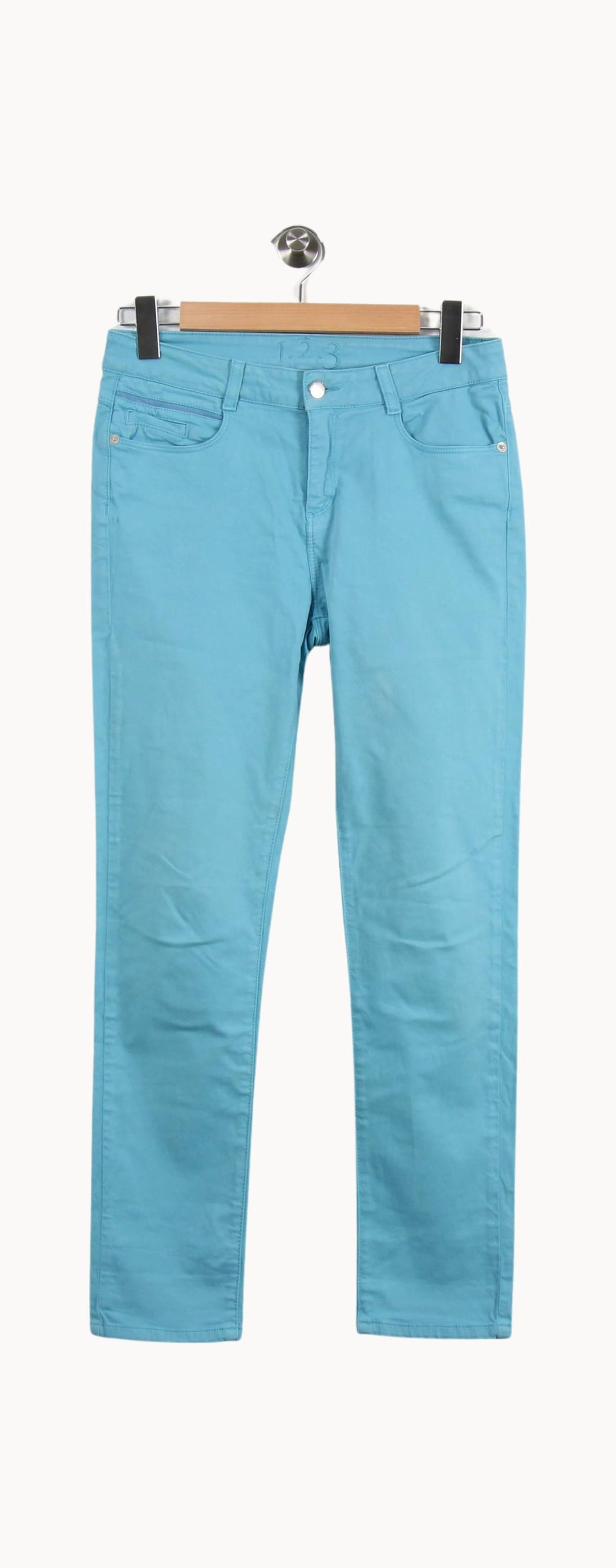 Pantalon Chino Bleu - Taille M/38 de la marque Maison 123 | PARAD45302 - Vendu par Paradigme - Image 2