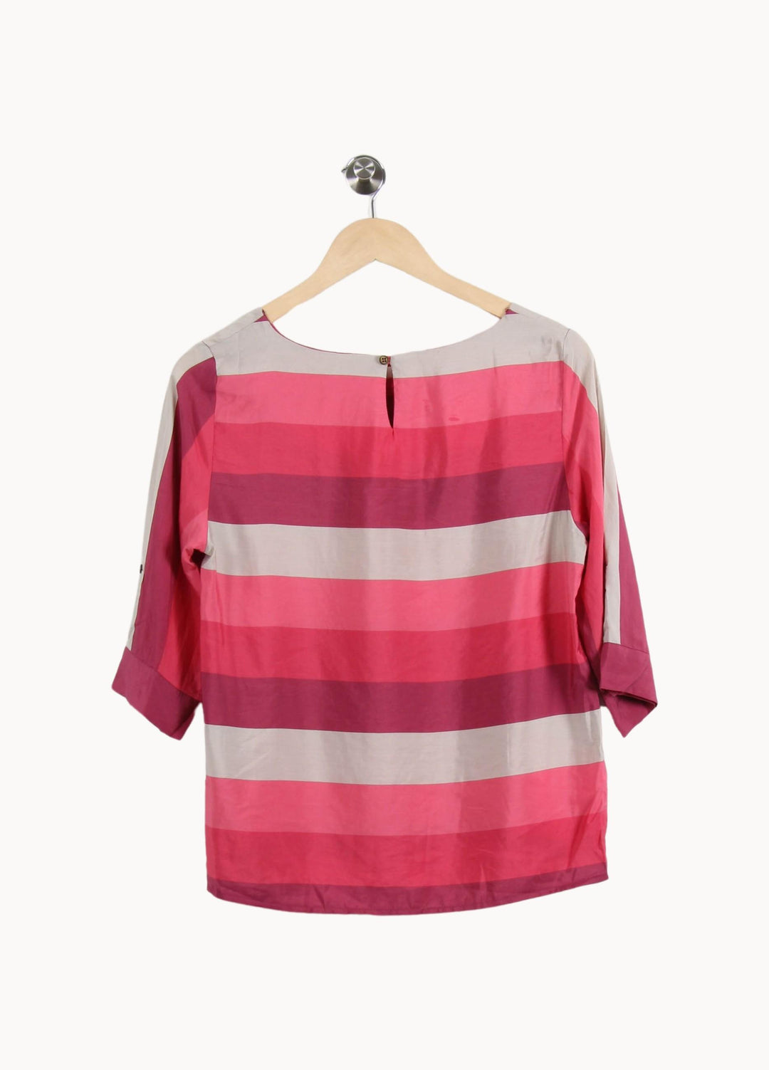 Blouse Rose et Beige - Taille M/38 de la marque Maison 123 | PARAD45303 - Vendu par Paradigme - Image 4