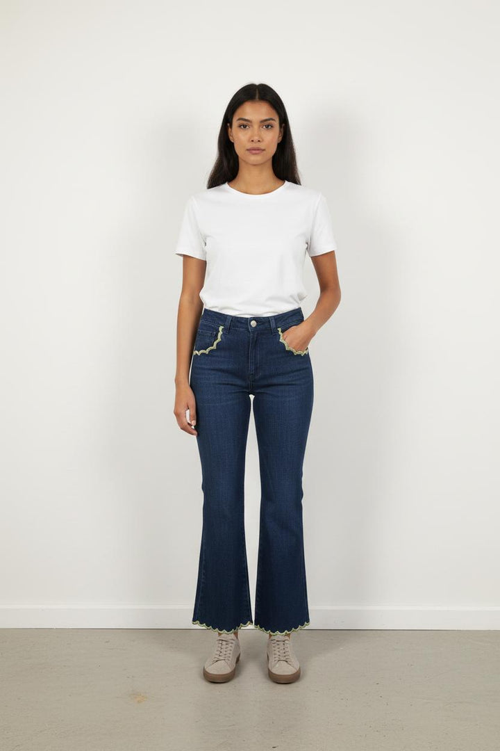 Jean Évasé Bleu - Taille XS/34