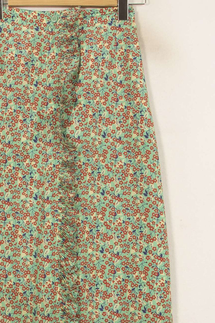 Jupe Longue Verte et Rouge - Taille S/36 de la marque Manoush | PARAD45314 - Vendu par Paradigme - Image 3