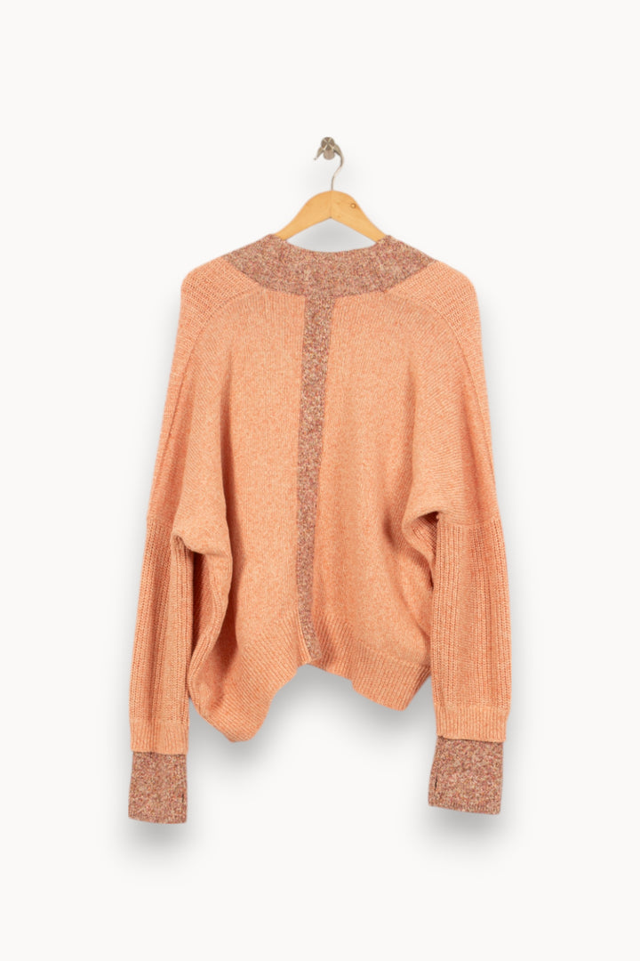 Cardigan Rose et Beige - Taille L/40 de la marque Zadig&Voltaire | PARAD45320 - Vendu par Paradigme - Image 4