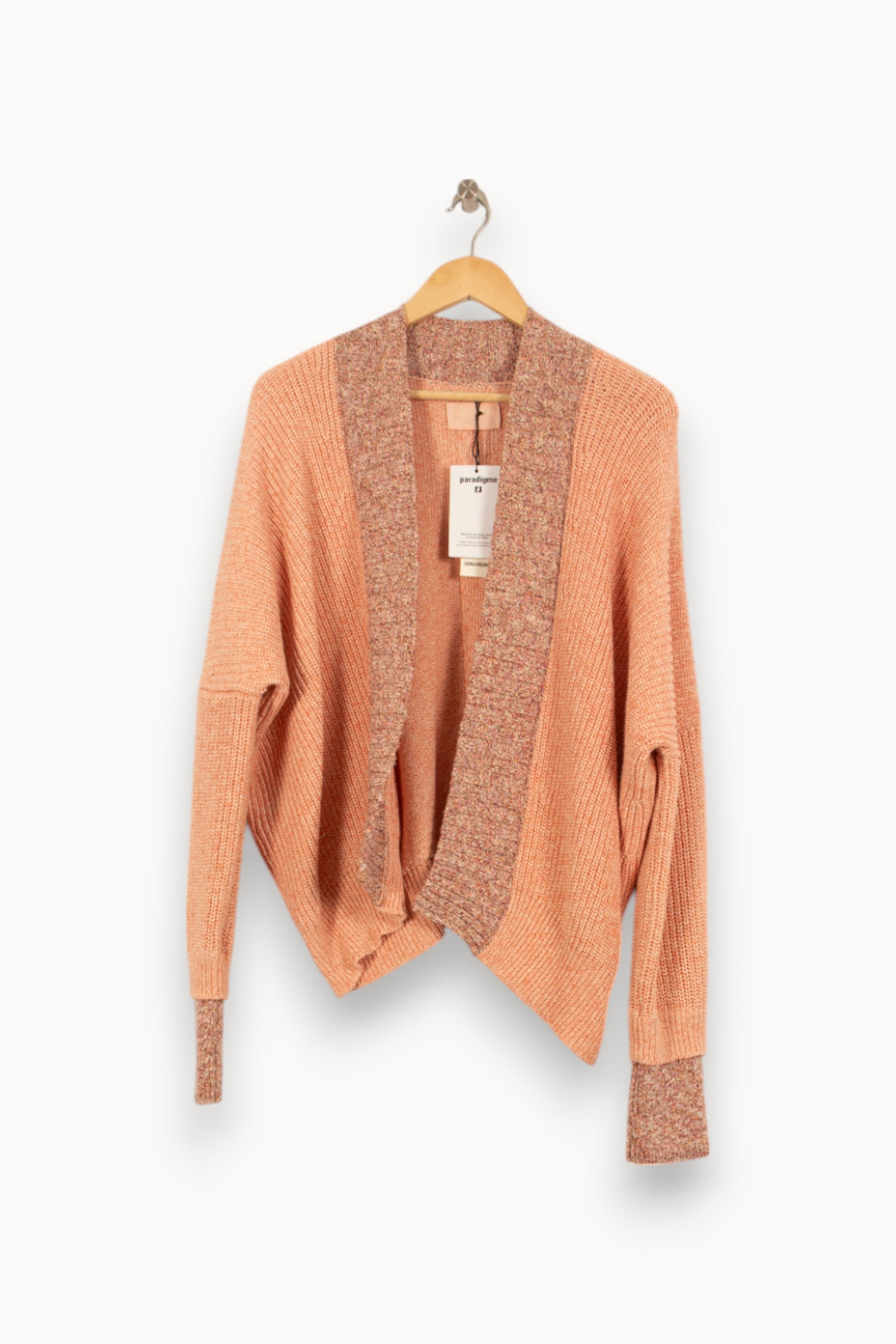 Cardigan Rose et Beige - Taille L/40 de la marque Zadig&Voltaire | PARAD45320 - Vendu par Paradigme - Image 2