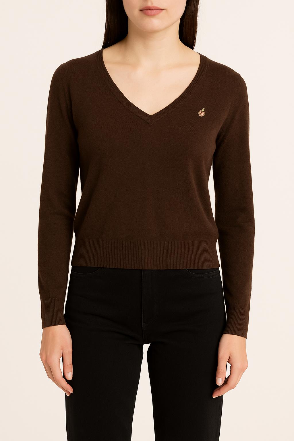 Pull Marron - Taille S/36 de la marque Paul & Joe Sister | PARAD45323 - Vendu par Paradigme - Image 1