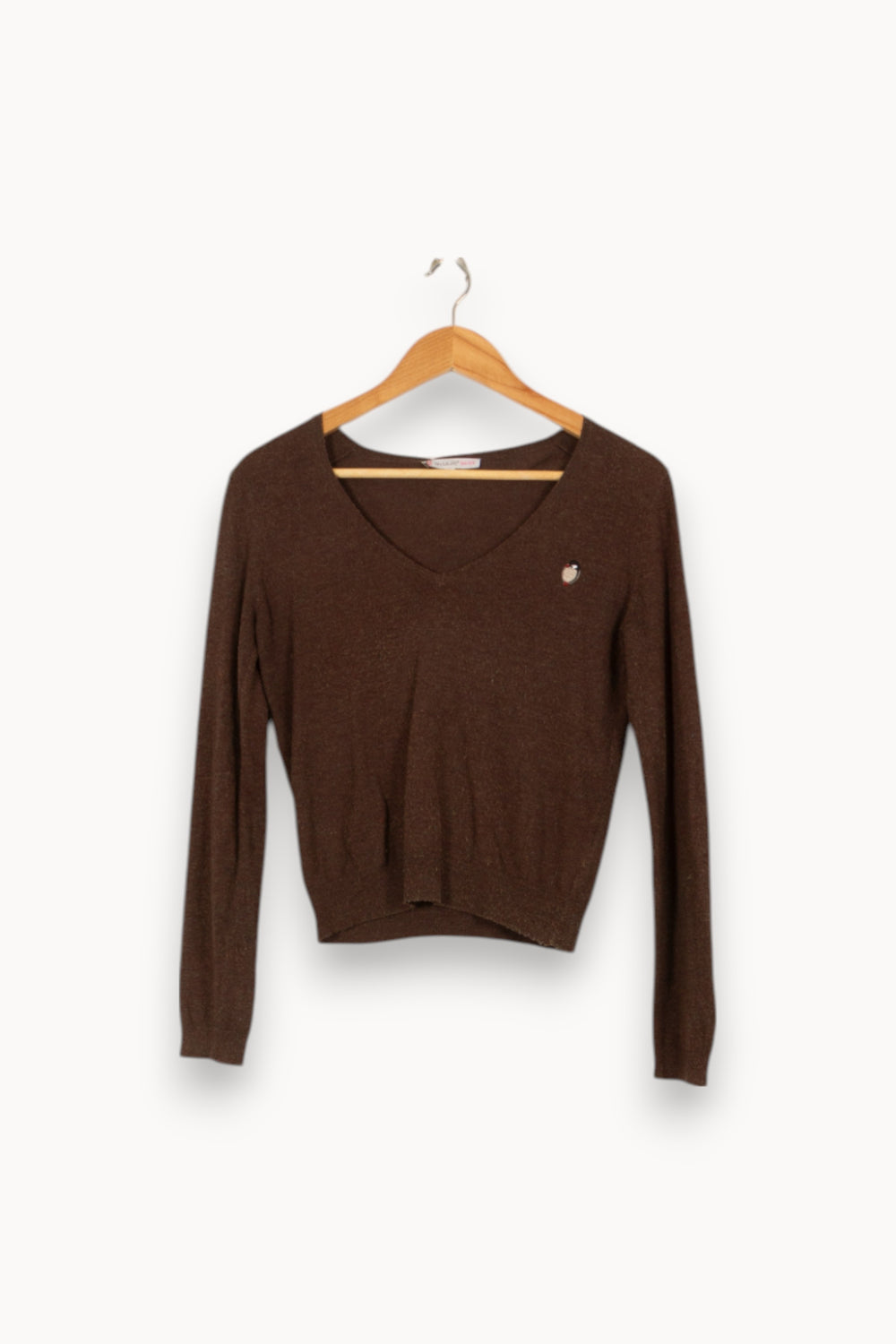 Pull Marron - Taille S/36 de la marque Paul & Joe Sister | PARAD45323 - Vendu par Paradigme - Image 2