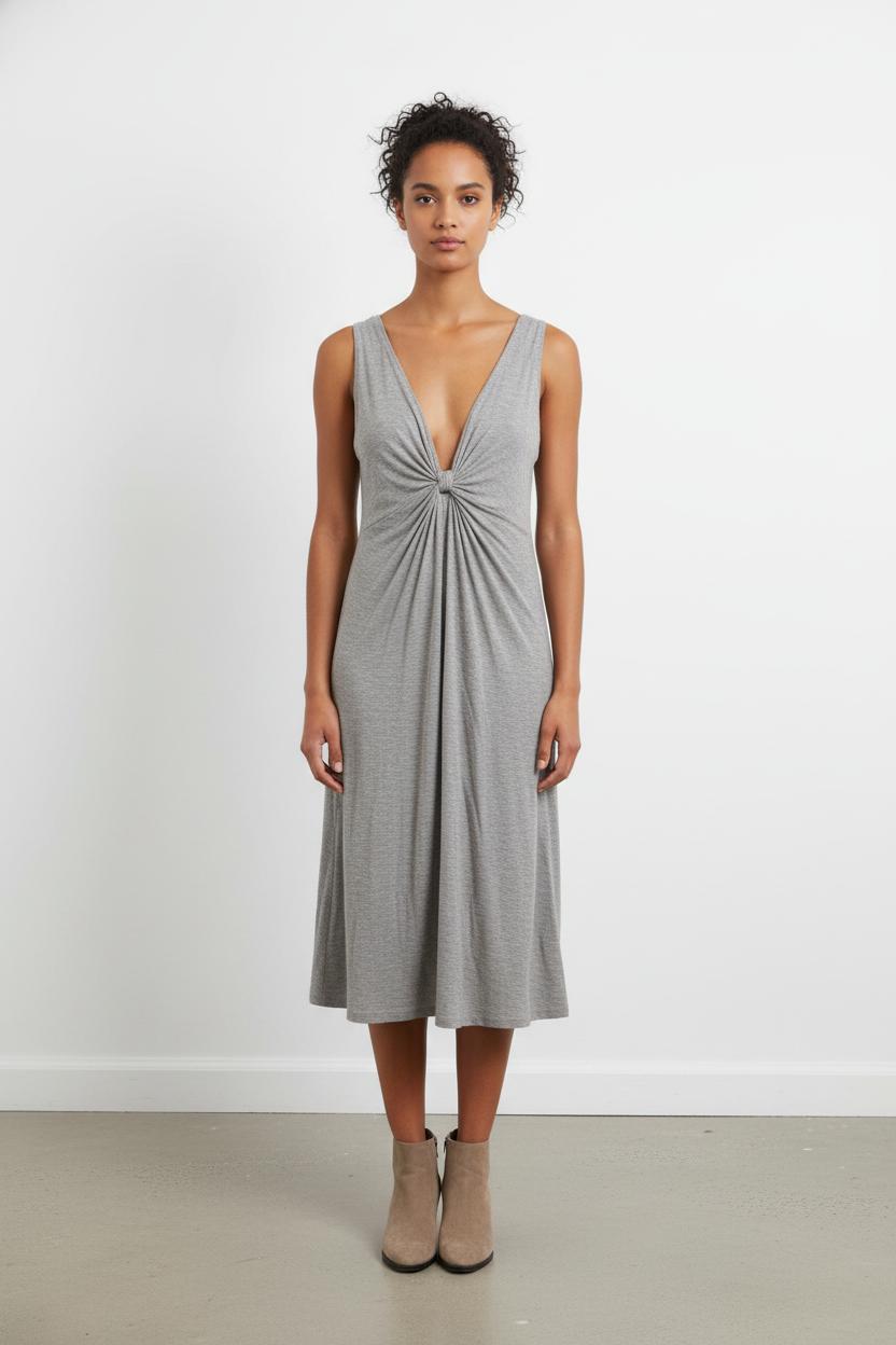 Robe Midi Grise - Taille S/36