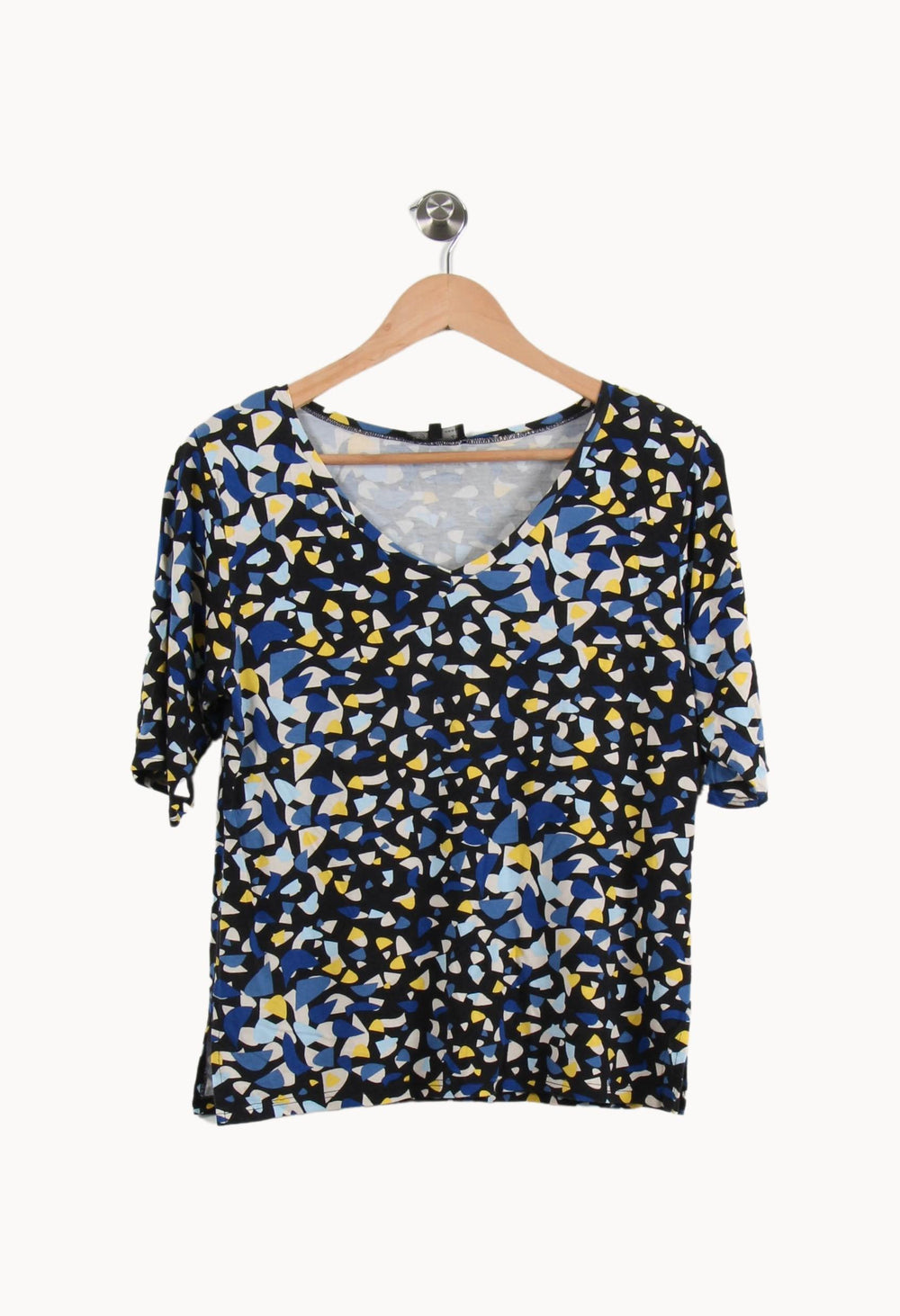 Tee-shirt Bleu et Jaune - Taille M/38 de la marque Agnès b. | PARAD45327 - Vendu par Paradigme - Image 2