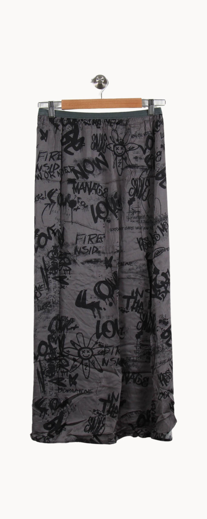 Jupe Longue Grise et Noire - Taille S/36 de la marque Notshy Cashmere | PARAD45334 - Vendu par Paradigme - Image 4