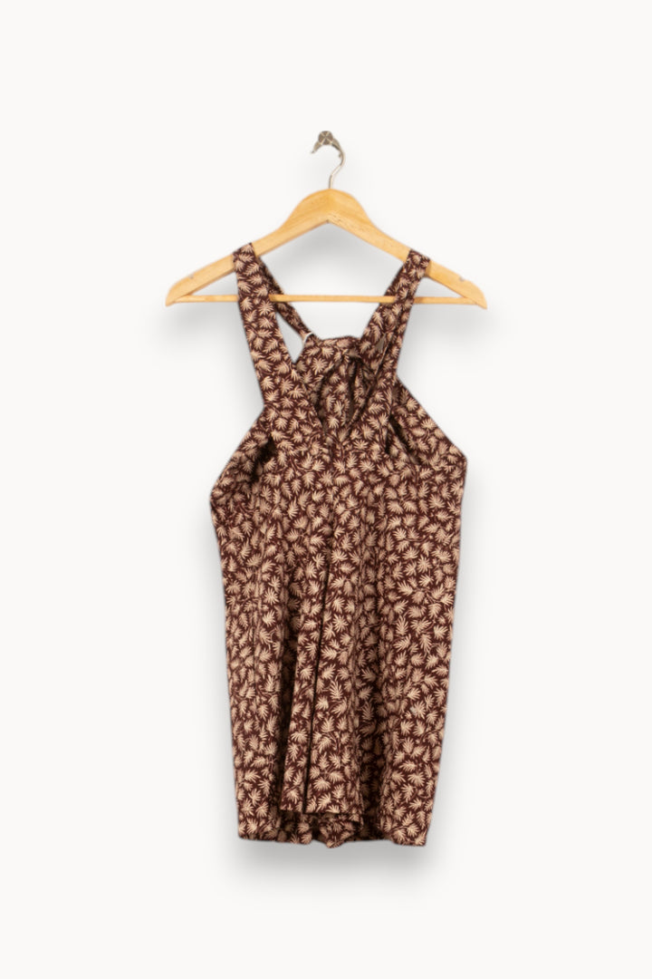Robe Dos Nu Marron et Beige - Taille S/36 de la marque Vanessa Bruno | PARAD45336 - Vendu par Paradigme - Image 4
